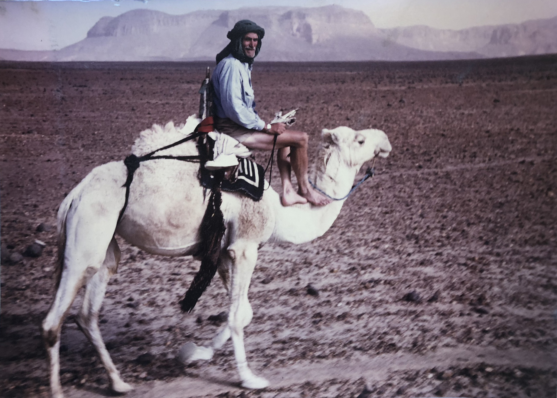 Dan on camel trek